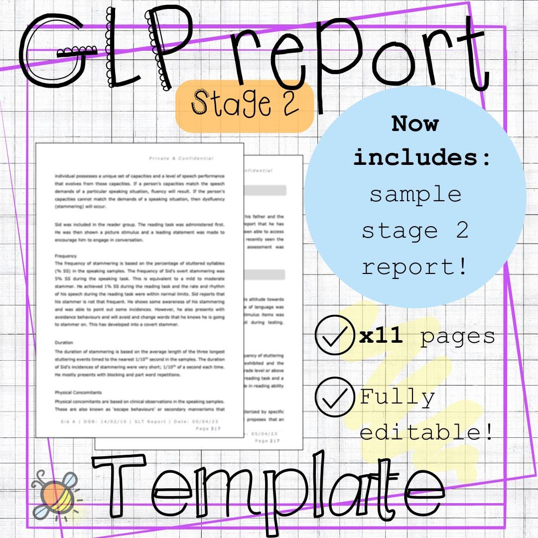 Gestalt Language Processing Report Template Stage 2 Speech and Language ...