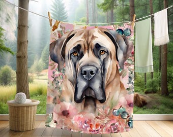 Mastiff Velveteen Microfiber Blanket