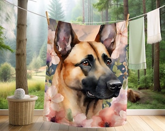Belgian Malinois Velveteen Microfiber Blanket