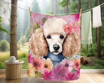 Poodle Velveteen Microfiber Blanket
