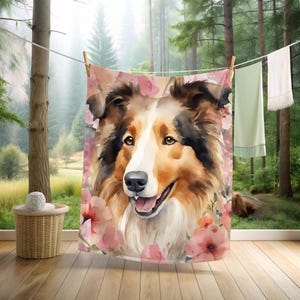 Collie Velveteen Microfiber Blanket