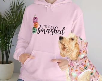 Let's Get Smashed Unisex Heavy Blend™ Hooded Sweatshirt, Matches Halloween Dog Hoodie