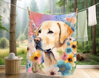 Labrador Retriever Velveteen Microfiber Blanket
