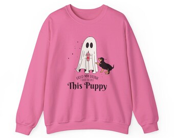 Ghost Pet Dog Pink Drink Unisex Heavy Blend™ Crewneck Sweatshirt