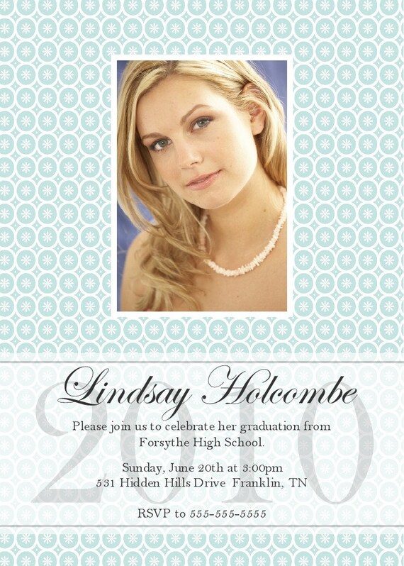 Items similar to Photo Graduation Invitation and Announcement -- 5x7