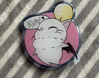 Moogle Pin Badge - Acrylic FFXIV