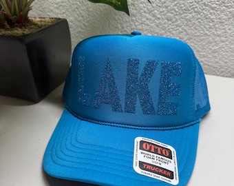 Lake Hat.  Lake trucker hat.   Boating hat.