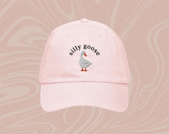 Embroidered Silly Goose Hat: Vintage Style Cotton Cap