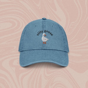 Embroidered Hat, Silly Goose Hat, Silly, Goose, Vintage Style Hat, Funny Hat, Funny Goose Gift, Outdoor Gift, Funny Gift, Funny Cap, Dad Hat