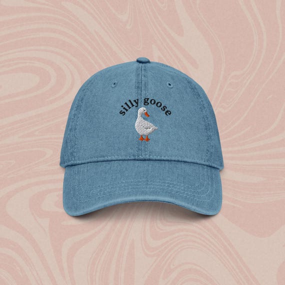 Embroidered Silly Goose Hat: Vintage Style Cotton Cap