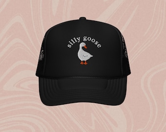 Embroidered Silly Goose Trucker Hat: Funny Outdoor Cap