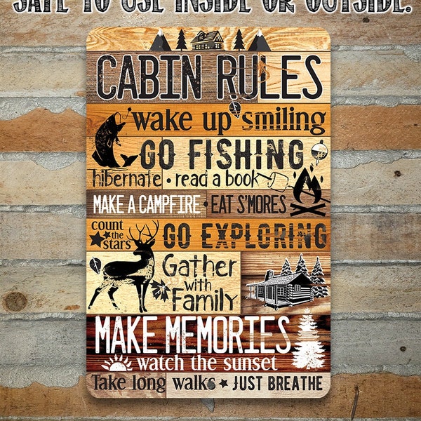 Cabin Rules - Etsy