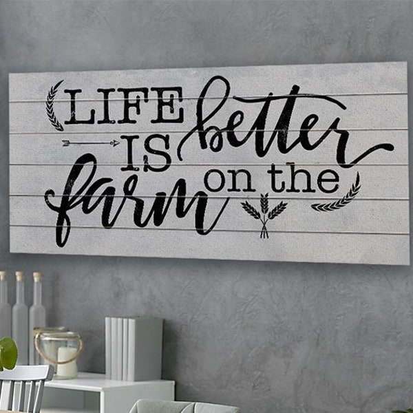Instant Digital Download - Life Is Better At The Farm - [[ No Physical Product Shipped ]] JPG Downloadable File - Print At Home