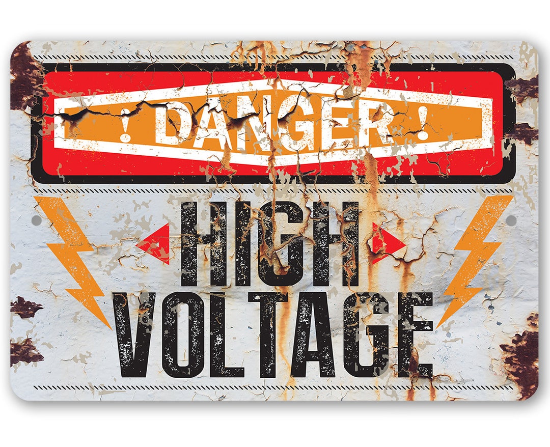 Tin Danger High Voltage Metal Sign 8 X 12 or 12 X 18 Use Indoor/outdoor  Warning Sign for Safety -  Canada