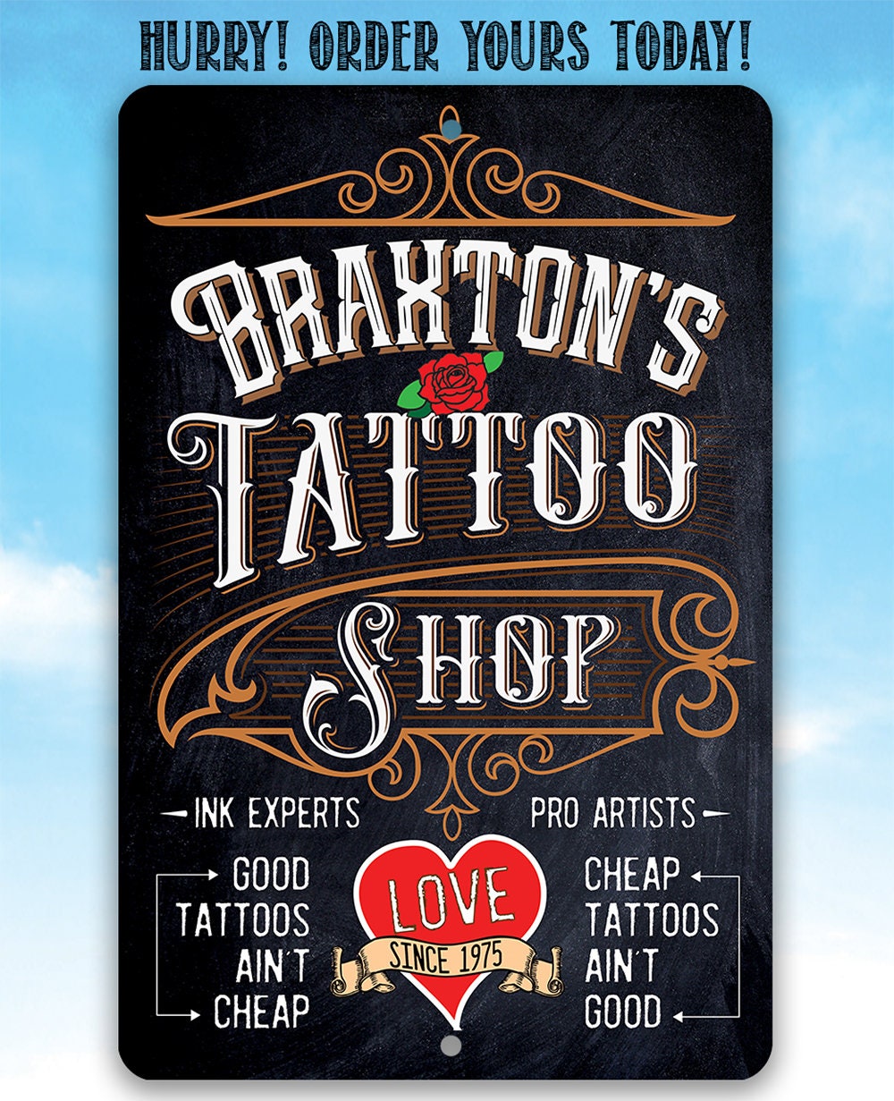 Custom Made Neon Signs, Tattoo Studio Skull Neon Sign, LED Business Sign –  AOOS Custom