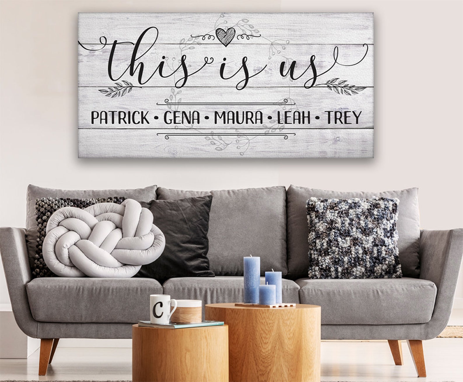 Personalizedthis is Uslarge Canvasnot Printed on Etsy