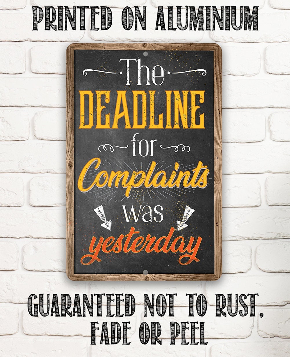 Deadline for Complaints Enamel Pin