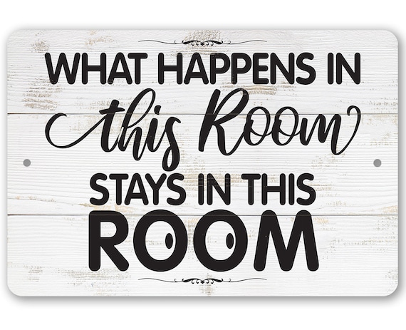 WHAT HAPPENS IN MAN CAVE STAYS IN MANCAVE 12" x 8" Aluminum Metal Novelty Sign 