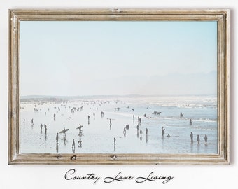 Flip Flop Family Beach Sand Vintage Original Painting Art Poster Print Giclée Flip Flop Family Beach Sand Vintage Original Painting Art Poster Print Giclée