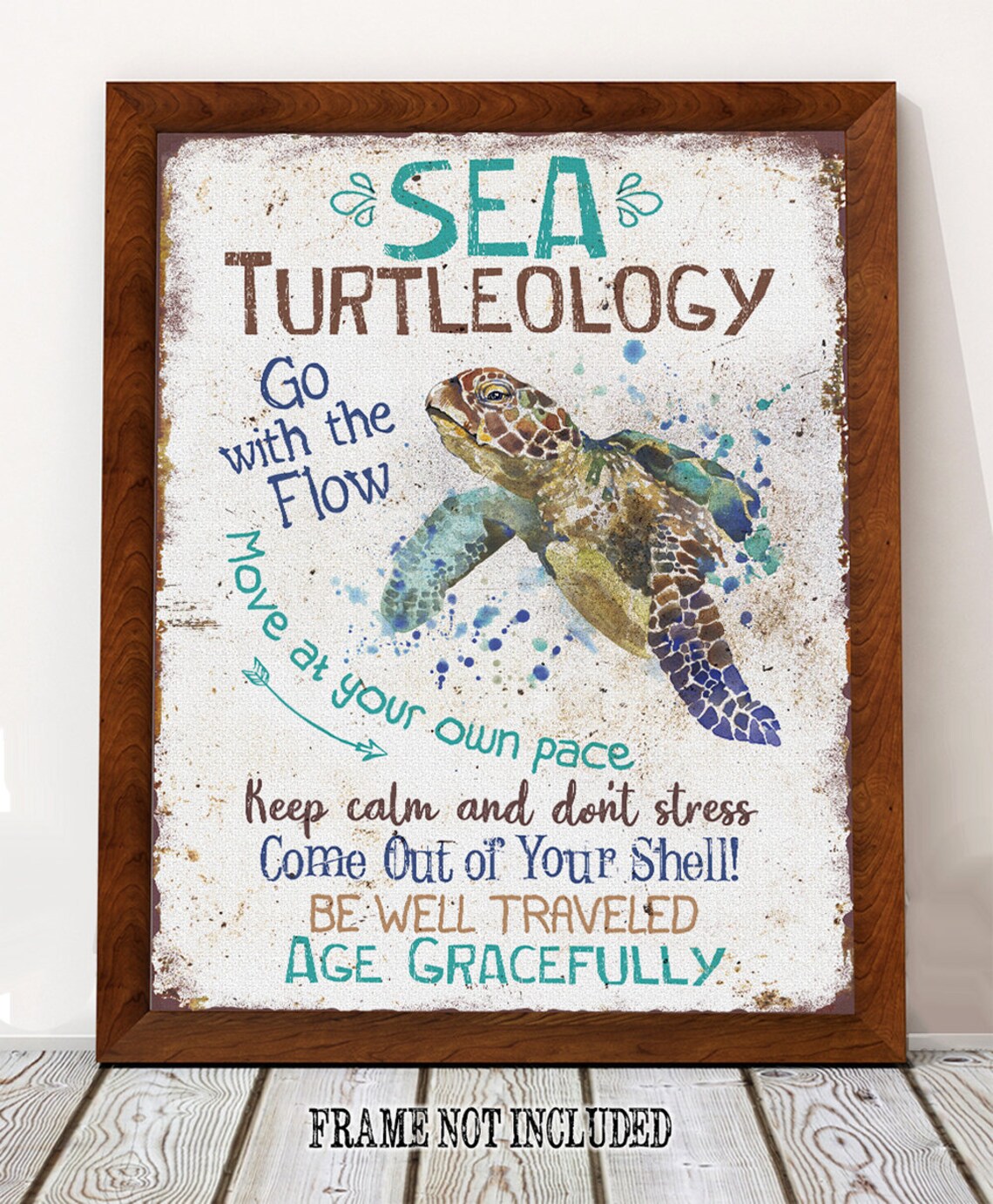 Sea Turtleology Poster or Canvas Awesome Beach House Decor - Etsy