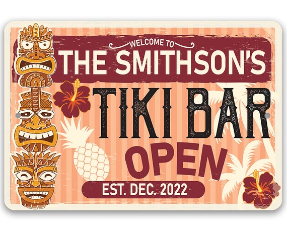 Tin 8 x 12 or 12 x 18 Use Indoor/Outdoor Personalized Home Bar Metal Sign Great Bar Room Decor and Housewarming Gift Tin 8 x 12 or 12 x 18 Use Indoor/Outdoor Personalized Home Bar Metal Sign Great Bar Room Decor and Housewarming Gift