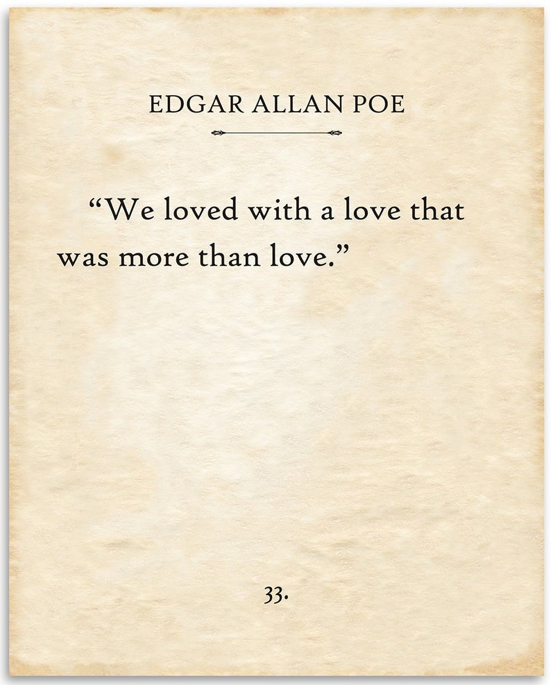 Instant Digital Download Edgar Allan Poe we Loved With A - Etsy