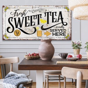 Sweet Tea-large Canvas Wall Artnot Printed on Metalstretched on a Heavy