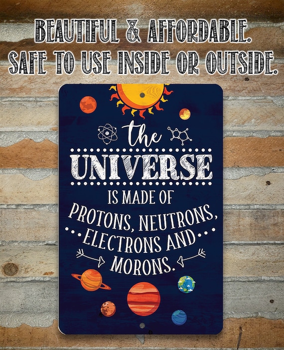 Tin the Universe Metal Sign 8x12/12x18 Use Indoor/outdoor Funny Science  Themed Decor -  Canada