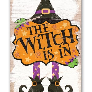 Tin the Witch is In-metal-8x12/12x18 - Etsy