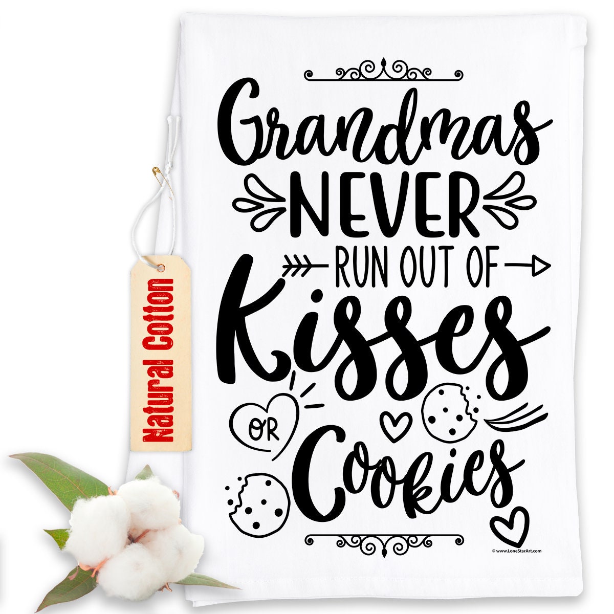 Grandma's Kitchen Never Runs Out Of Kisses & Cookies SVG Digital File
