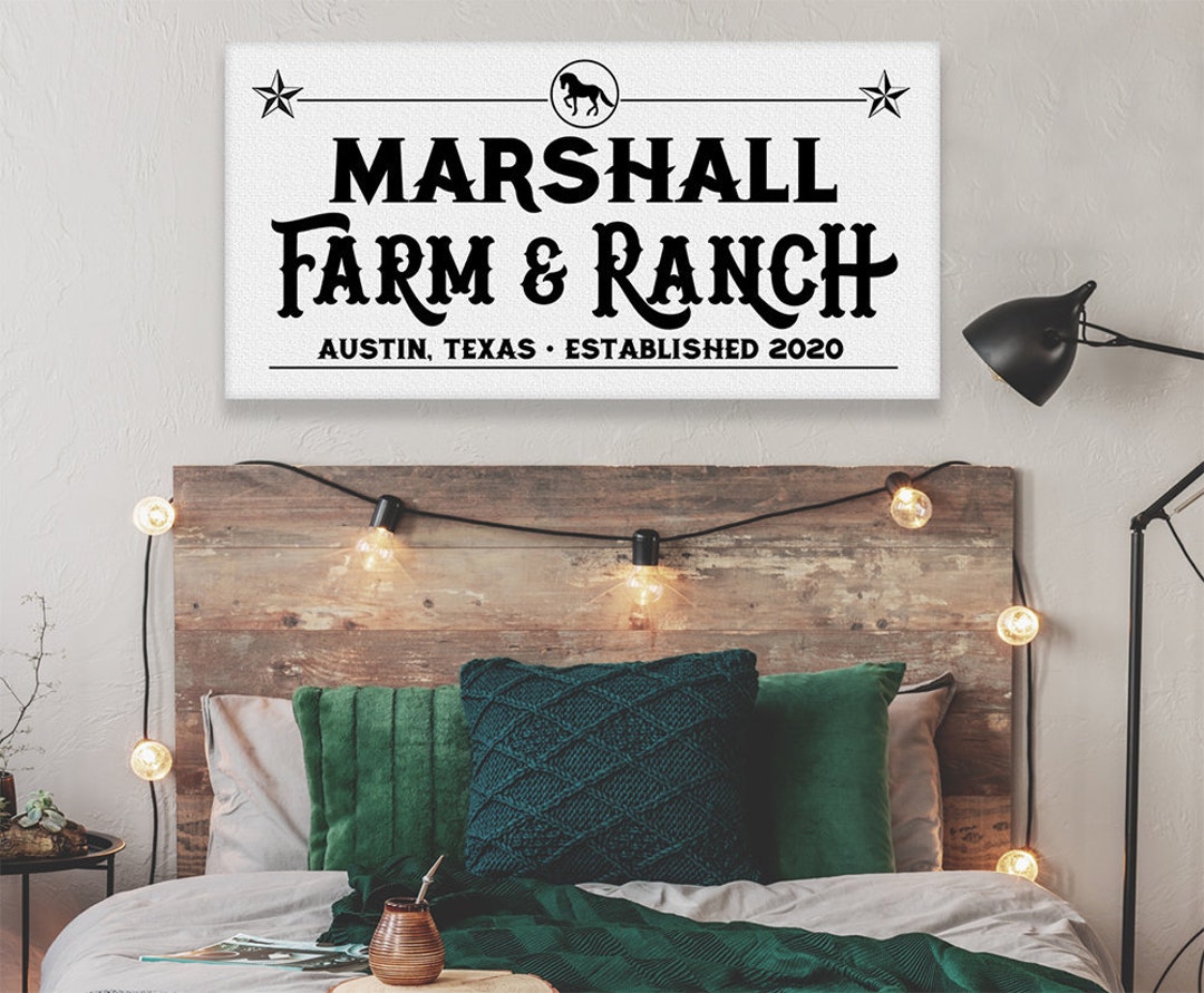Upgrade Your 48x24 Inches 'Cattle Ranch Rustic' (Style 2) Canvas To 60x30 Inches