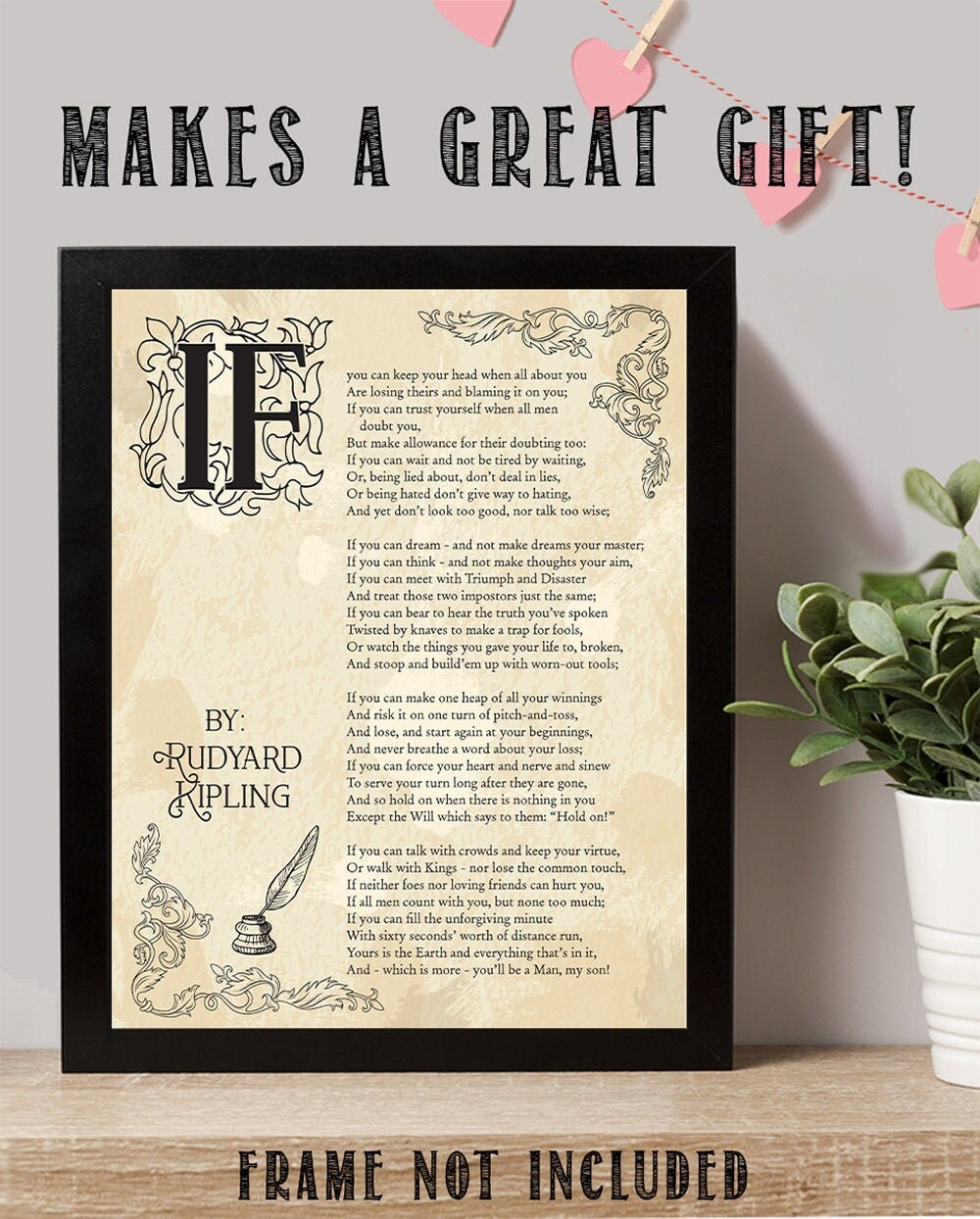 Kipling If You Can Keep Your Head 11x14 Unframed Book Page - Etsy.de