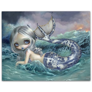 Strangeling Porcelina - 11x14 Unframed Art Print Poster - Jasmine Becket-Griffith Artwork Decor With Realism Fantasy Fairytales