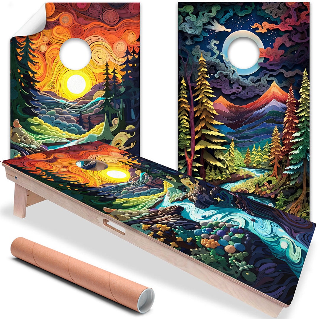 Cornhole Board Wrap and Decal for Boards Set of 2 Skins Professional ...