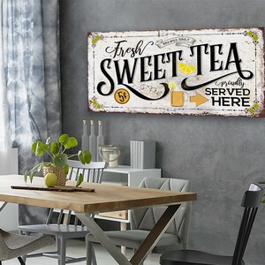 Sweet Tea-large Canvas Wall Artnot Printed on Metalstretched on a Heavy