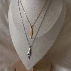 Israel Map Necklace Jewish Star Necklace Judaica Gifts Israel Map I stand with Israel Jewelry Magen David Necklace Gift