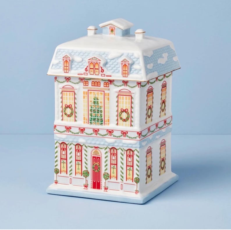 Lenox Spice Village Christmas Cookie Jar - Thumbnail 5