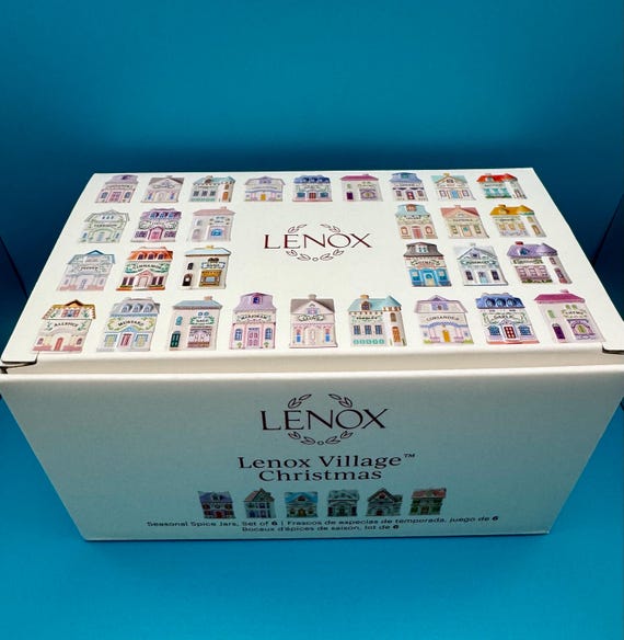 Lenox Spice Village Christmas, 6-piece Porcelain Spice Jar Set - Etsy