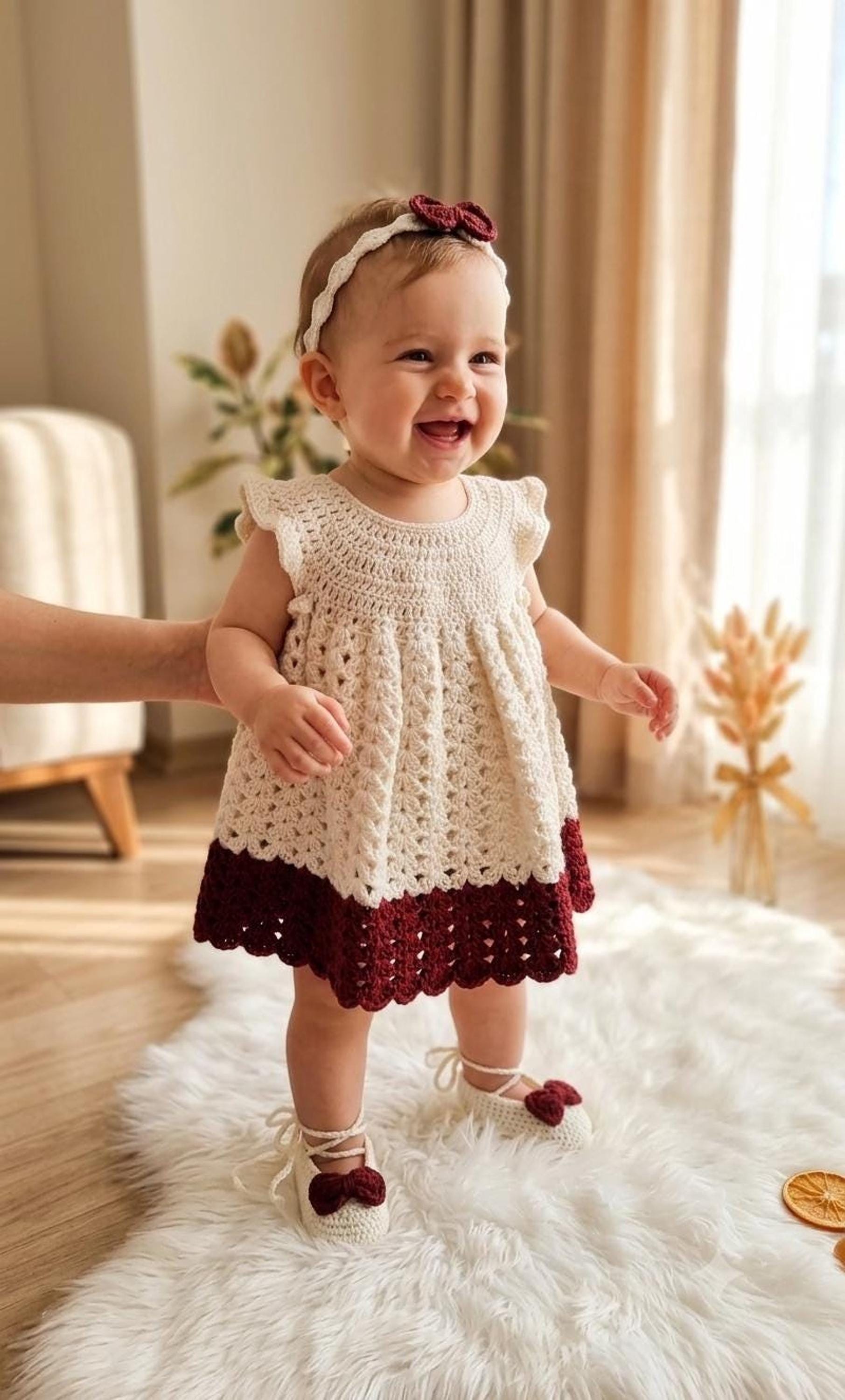 Infant Burgundy Dress