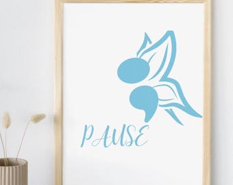 Butterfly Semicolon Suicide Awareness Mental Health Therapist Office Decor School Counselor Psychology Decor