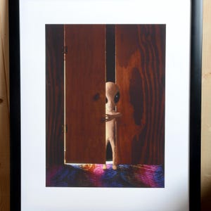 Impresión Giclée de la puerta de entrada para visitantes, 18 x 24, de Alien Workshop, obra de arte original de Mike Hill