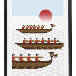 Impresión Giclée Dragonboat 18 x 24 de Joe Castrucci
