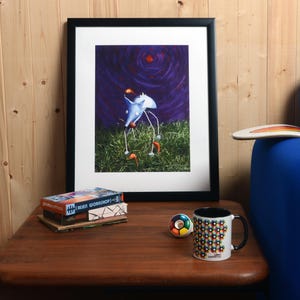 Impresión giclée de Fish Eater de 18 x 24 de Alien Workshop Arte original de Mike Hill