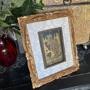 Marco vintage, Goddess Vibes, Zen, Oddities, Tarot Card, Tarot Card enmarcado, Glam