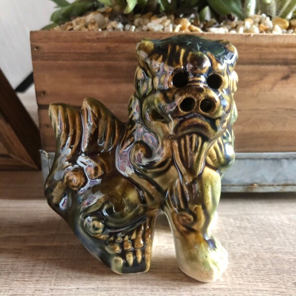Foo Dogs Pair, Vintage Foo Dogs, Foo Dog, Green Foo Dogs, Protection