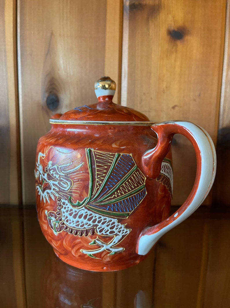 Vintage Hand Painted JB Betson's Bone China Dragon Tea Set Etsy