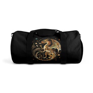 Plunjezak Mystic Dragon, sporttas, reistas, weekendtas, cadeau fantasieliefhebber, reistas drakenkunstwerk