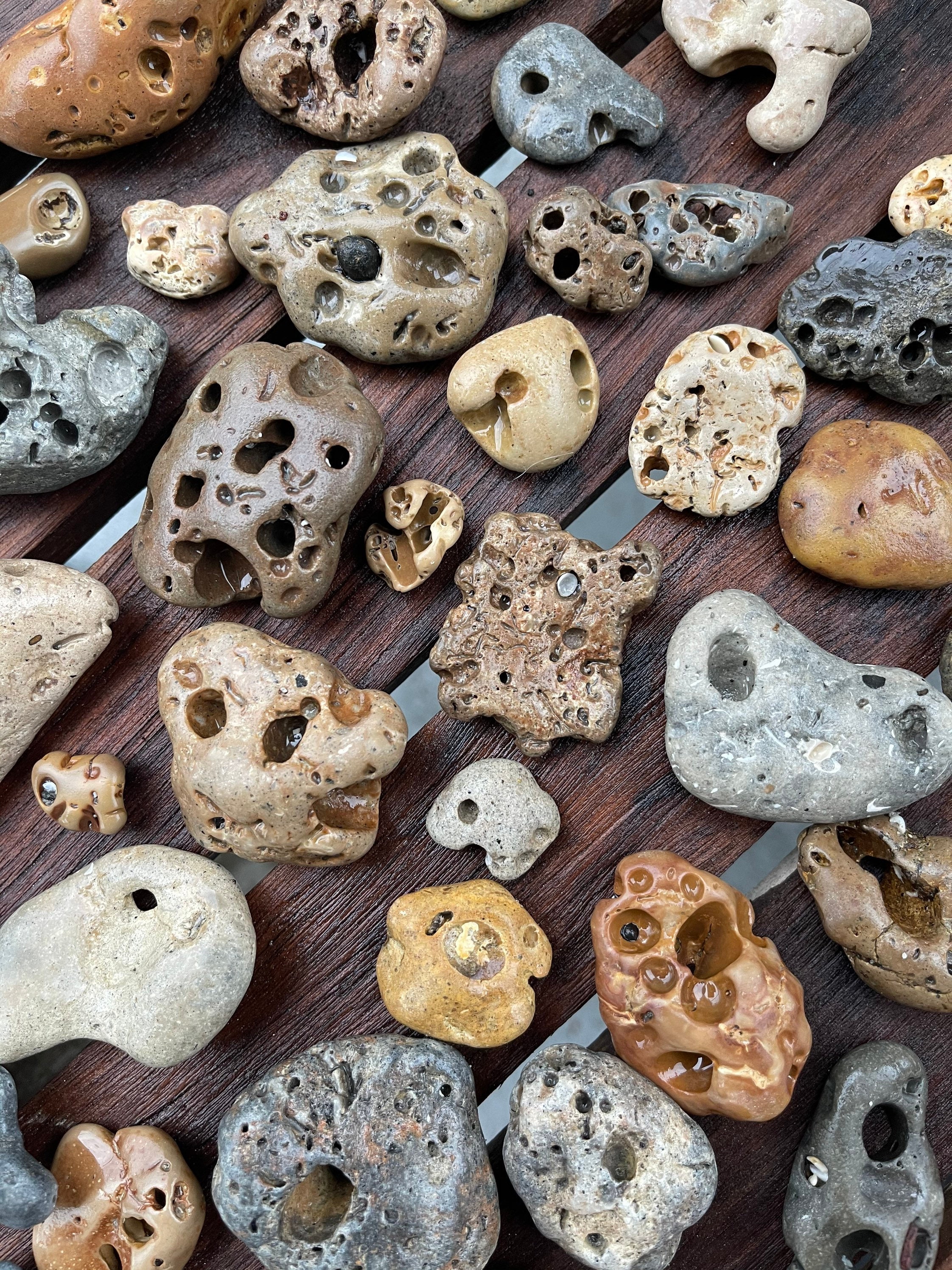 Natural Hag Stone: Sanibel Island Beach Find - Protection Amulet