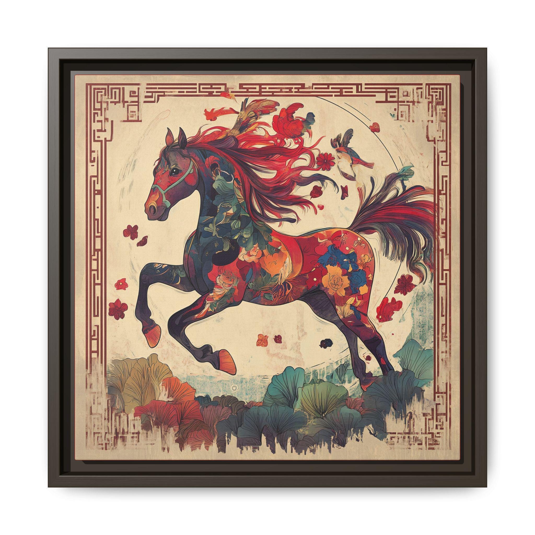Year of the Horse 版画 額装品 美術品・アンティーク・コレクション