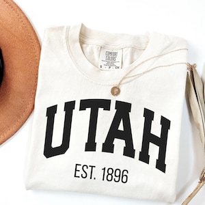 Retro Utah Shirt: Comfort Colors Tee, Mountain Graphic Design